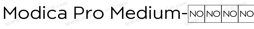 Modica Pro Medium字体转换